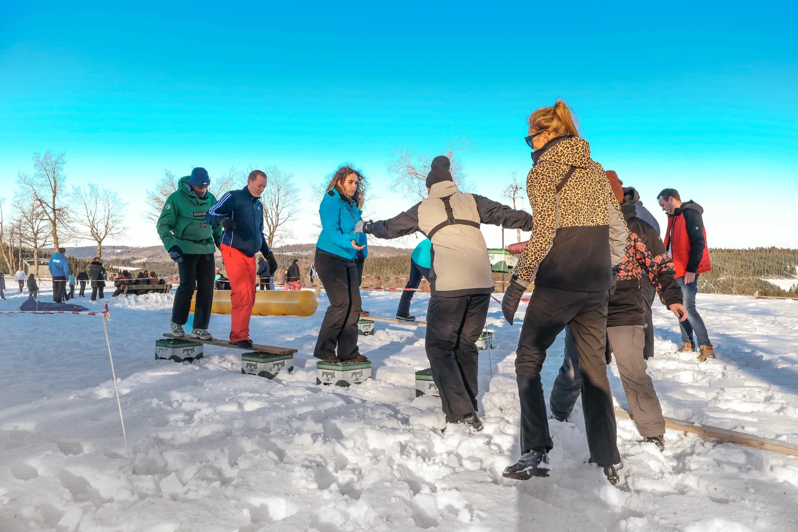 Rutschen mit Anton – Teambuilding in de sneeuw